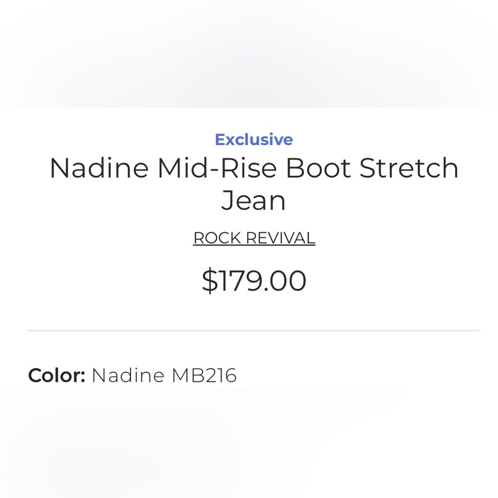 ‼️Rock Revival Womens Bootcut Jeans 26 Nadine‼️ WORN ONCE ‼️RETAIL $179 - Picture 11 of 14